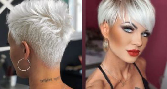 Graues Haar 20x Tauchschnitte, die sich auch als super hip erweisen