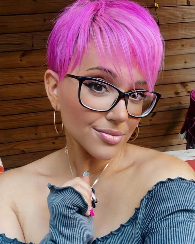 pinkes Haar