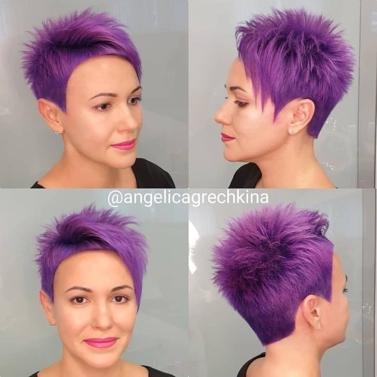 Lass Dich von diesen wunderbaren Looks verzaubern - 18 wunderschön violette und rosa Kurzhaarmodelle.