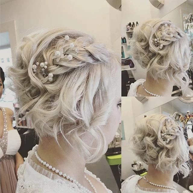 Verzaubern Sie sich mit diesen 15 himmlisch schönen kurzen Frisuren an Ihrem Hochzeitstag.