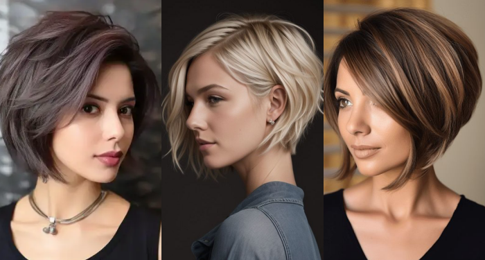 Freche Fransig Bob Frisuren Kurz Stufig