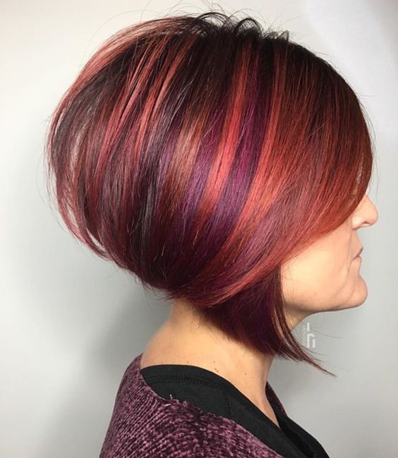 Freche Kurzhaarfrisuren Rot