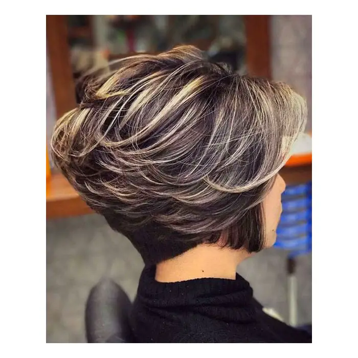 Balayage mittlere Frisur