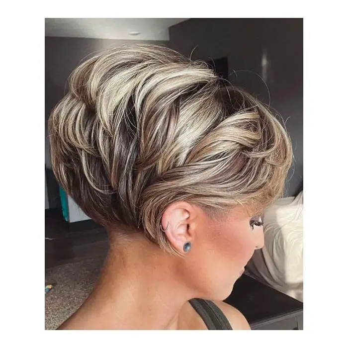 Balayage mittlere Frisur