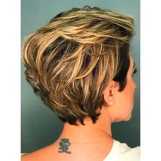 Balayage mittlere Frisur