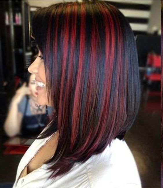 Balayage mittlere Frisur