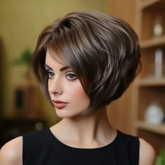 Freche Fransig Bob Frisuren Kurz Stufig