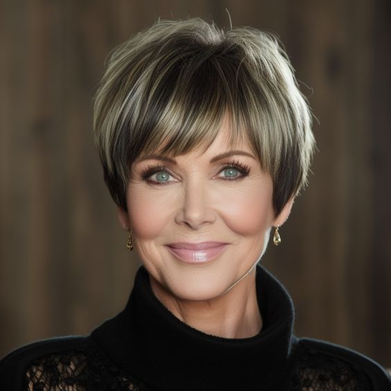 Kurzhaarschnitt mit Pony