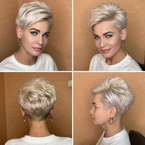 Eisiger Glanz: Platinblonde Haare für einen coolen Look