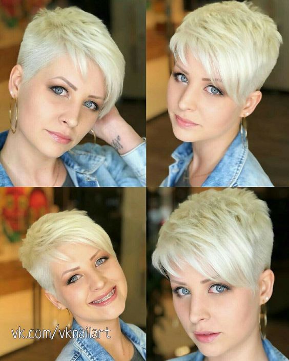 Eisiger Glanz: Platinblonde Haare für einen coolen Look