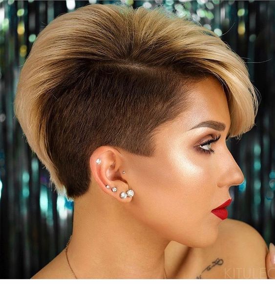 20 Einzigartige und stilvolle Undercut Kurzhaarfrisuren für Frauen