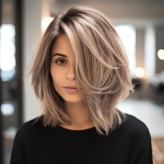 Schönheit in der Mitte: Frisuren, die Ihre mittellangen Haare zum Strahlen bringen