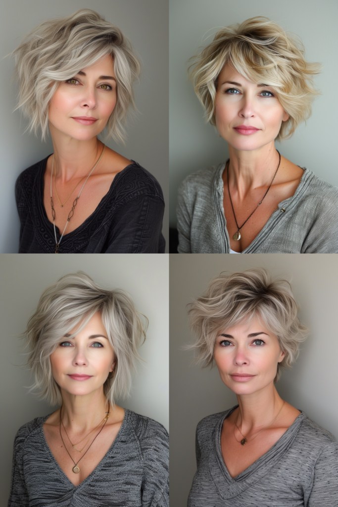 Lange, lockige Haare: