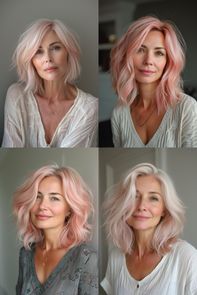 Lange, lockige Haare: