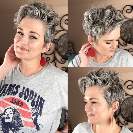 Moderne gewellte Pixie-Schnitt-Frisuren für einen glamourösen Look