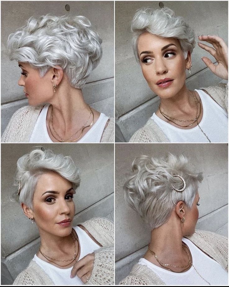 Moderne gewellte Pixie-Schnitt-Frisuren für einen glamourösen Look