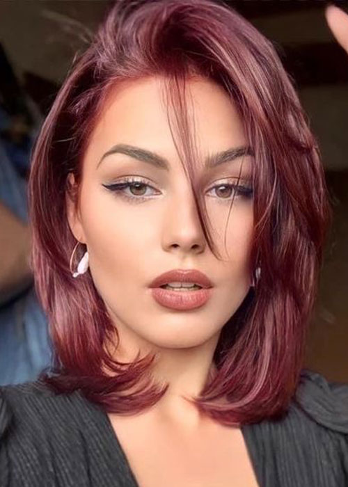Farbeleganz: Top 35 kurze, farbenfrohe Frisuren