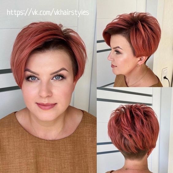 Farbeleganz: Top 35 kurze, farbenfrohe Frisuren