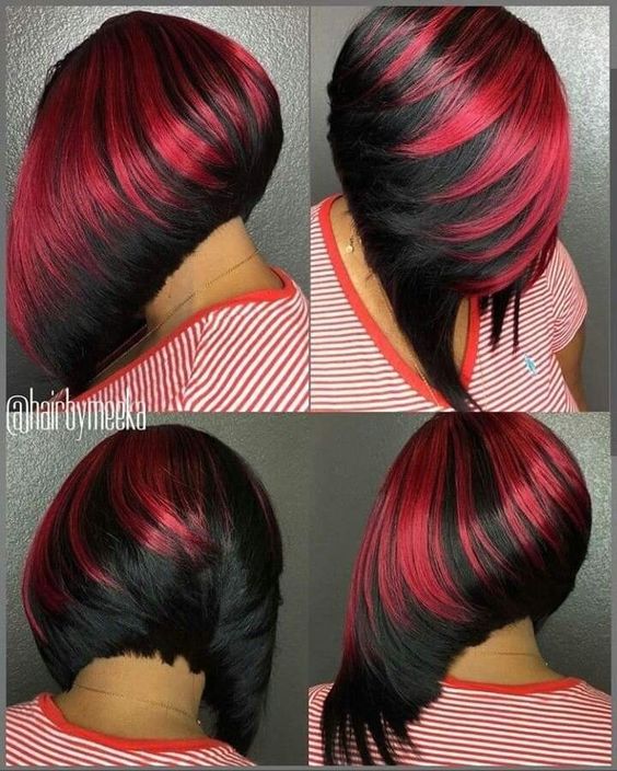 Farbeleganz: Top 35 kurze, farbenfrohe Frisuren
