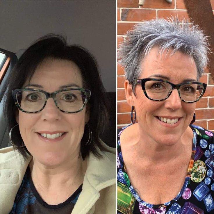 Brille Freche Frisuren Für Graue Haare Ab 60