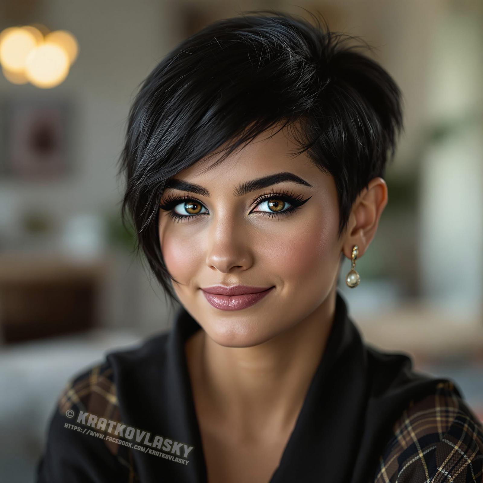 2025 wirst du frecher, wilder und sexy: 10 Pixie-Schnitte für mutige Frauen! Der femininer Pixie mit Seitenwelle