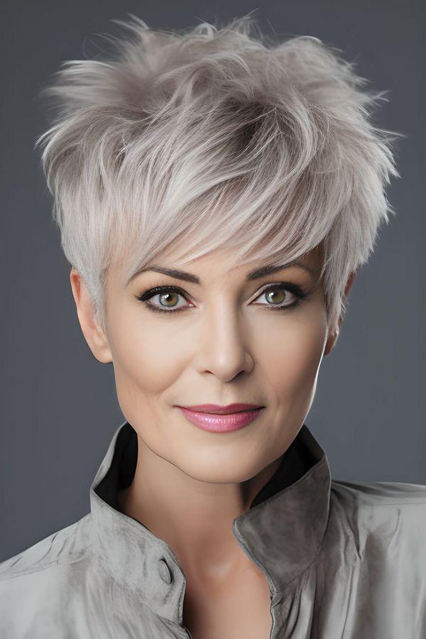 Grauer Pixie mit Pony