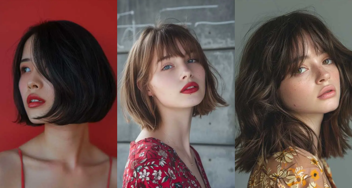Bob Frisuren 2025 – 10 Wunderschöne Styles mit Seitlich Gefegtem Pony