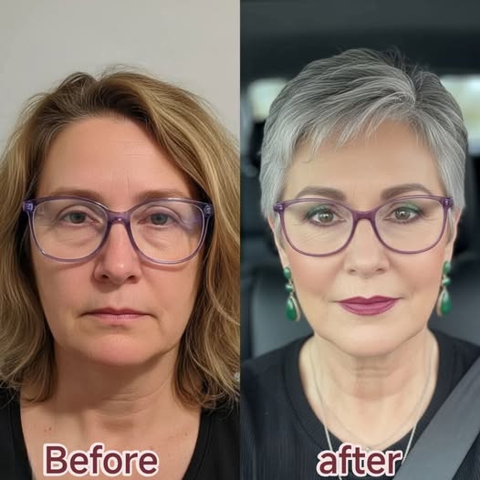 Starten Sie mit Grau ins Jahr 2026: Attraktive und glamouröse Pixie-Frisuren 1. Der "Icy Silver" Pixie: Kühl und Modern