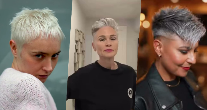 Frech und Elegant: Graue Kurzhaarfrisuren, die deinen Stil unterstreichen
